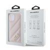 Karl Lagerfeld KLHCP14SPQDSMGP iPhone 14 / 15 / 13 6.1 różowy/pink hardcase Diagonal Quilted Script
